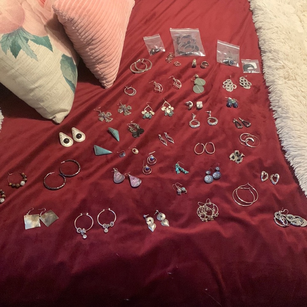 40 pairs of earrings
